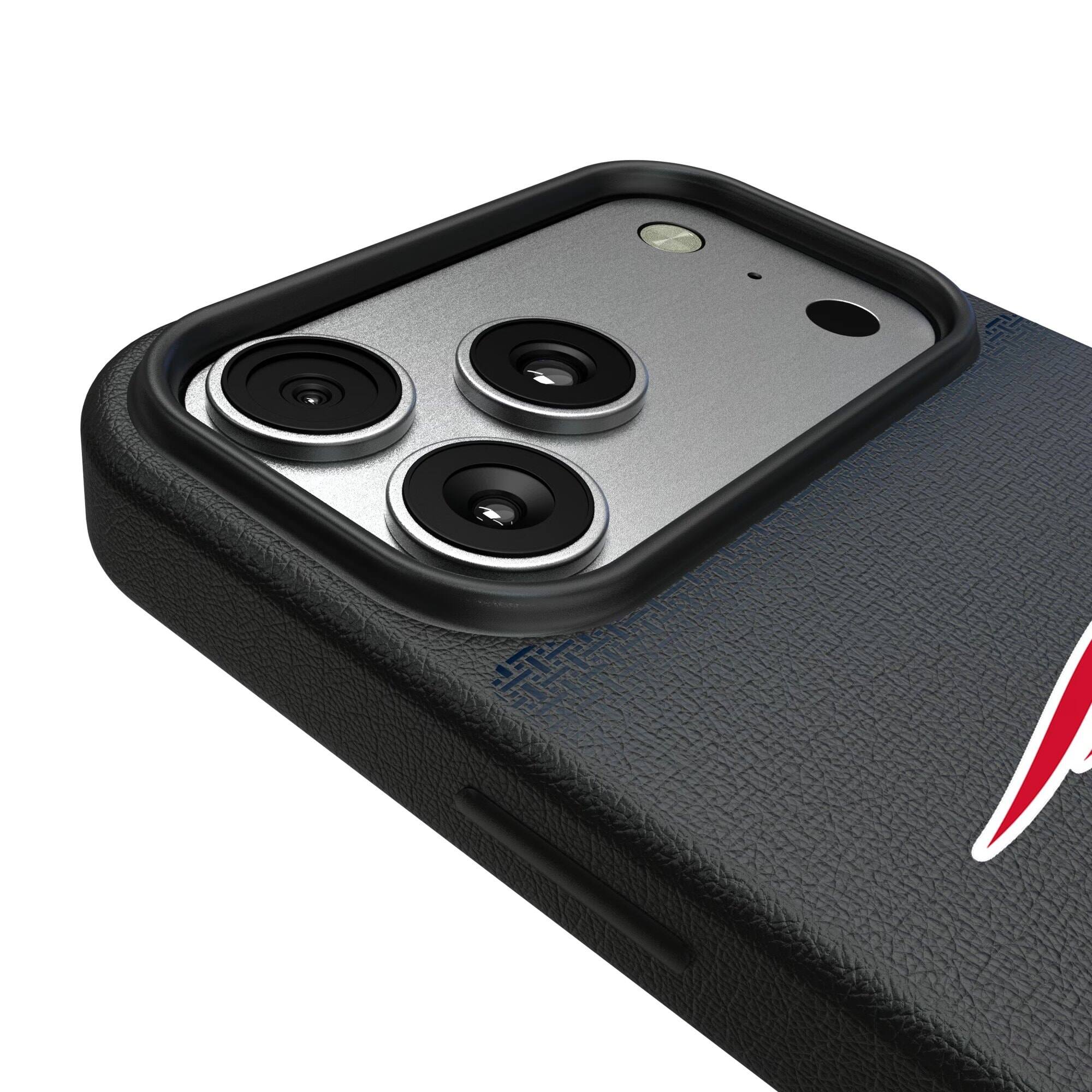 Alt View 2. Keyscaper - Linen Logo iPhone Magnetic Bump Case - 15 - Black.