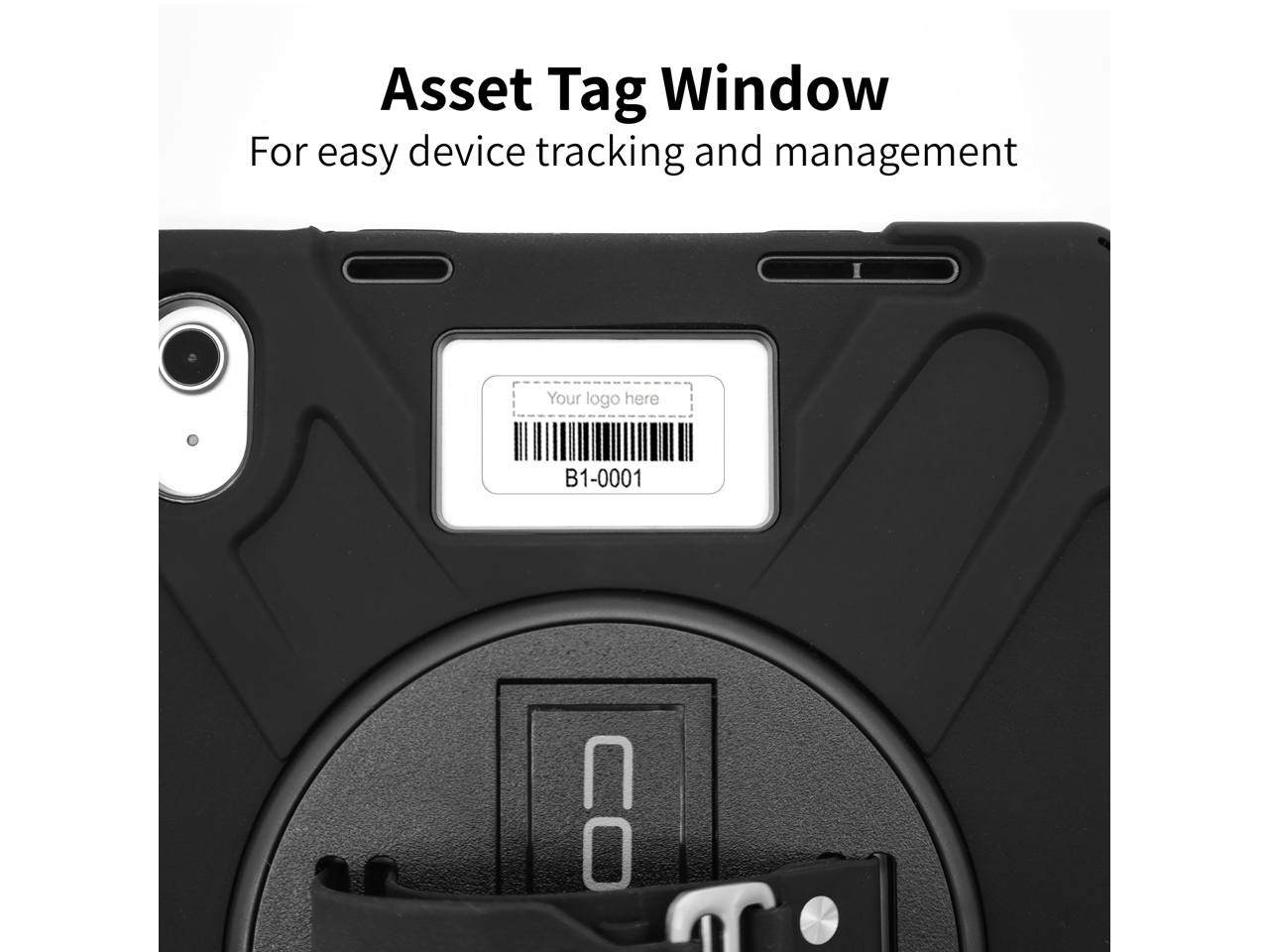 Asset Tag Window  
For easy device tracking and management  
Your logo here  
B1-0001