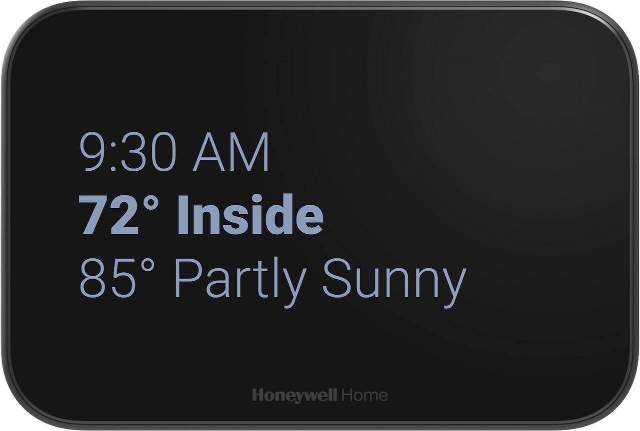 9:30 AM  
72° Inside  
85° Partly Sunny  
Honeywell Home