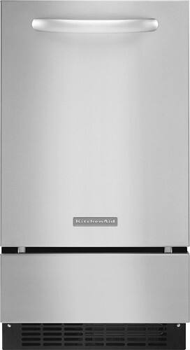 Front Standard. KitchenAid - Architect Series II 18" 50-Lb. Built-In Icemaker - Stainless-Steel.