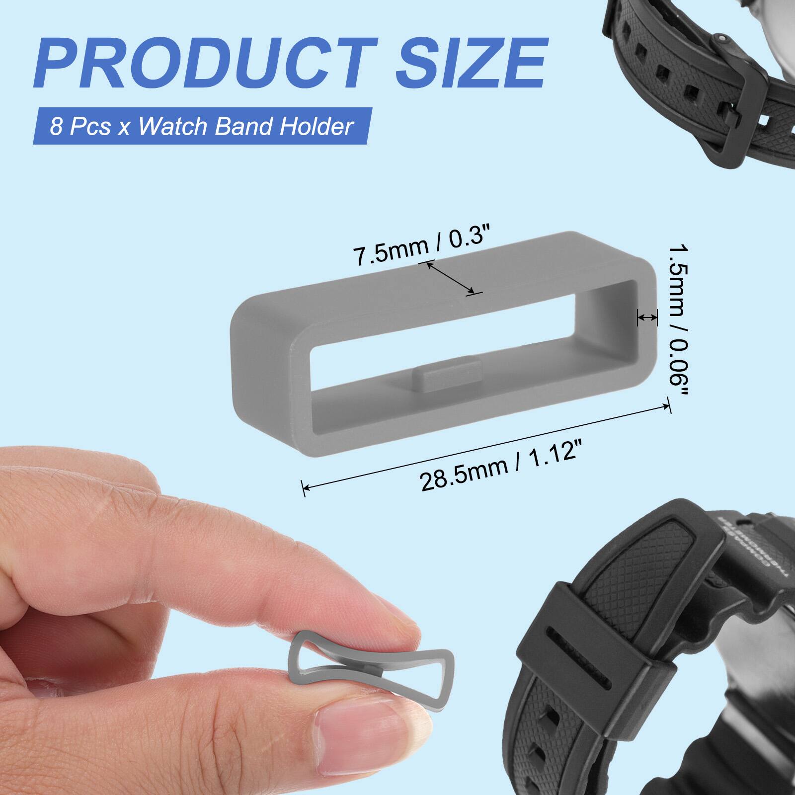PRODUCT SIZE  
8 Pcs x Watch Band Holder  
7.5mm / 0.3"  
28.5mm / 1.12"  
1.5mm / 0.06"