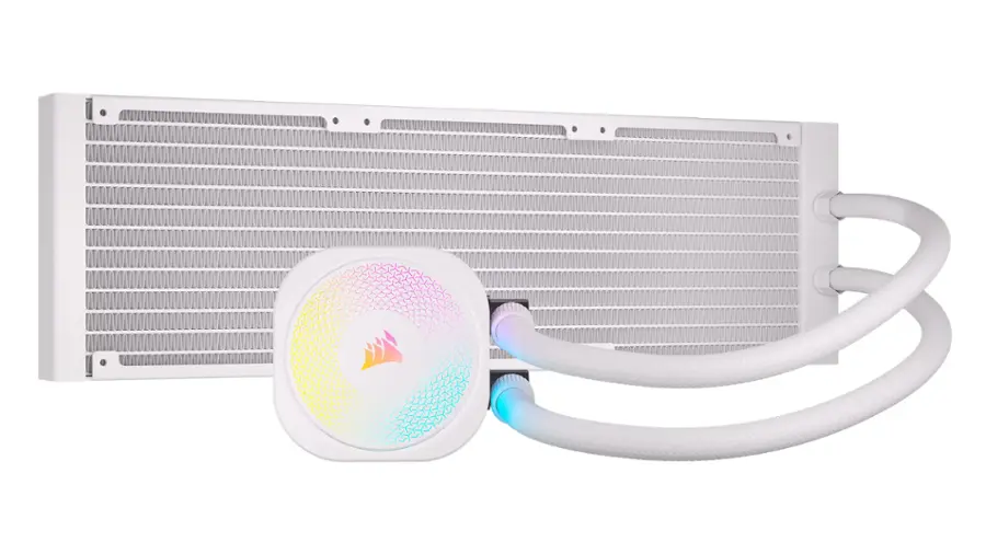 Alt View 16. CORSAIR - iCUE LINK TITAN 360 RX Liquid CPU Cooler with RGB Lighting - White.
