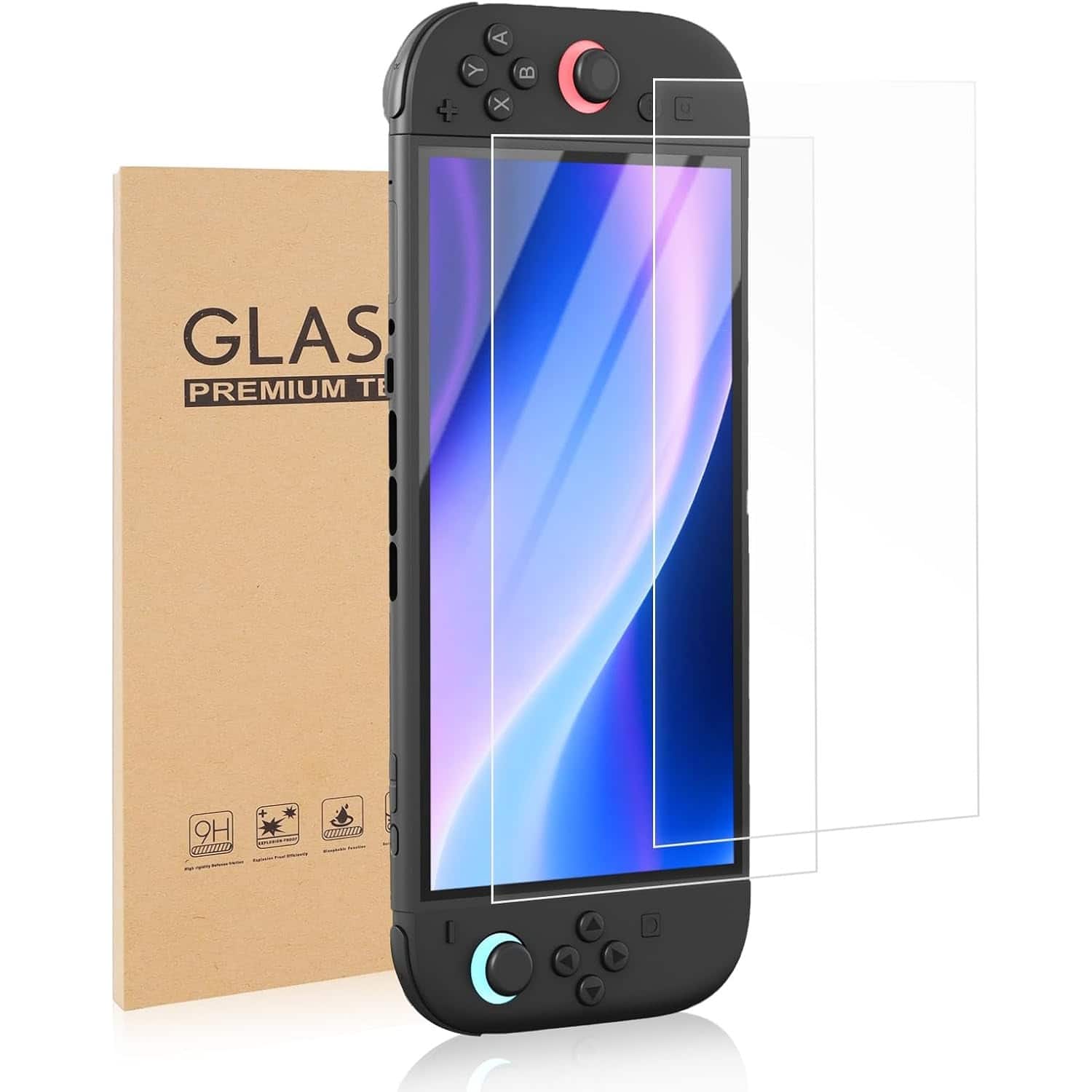 PARKER SLATER - 2 Pack Screen Protector for Nintendo Switch 2 2025, 7.9 Inch Tempered Glass, HD Clear, Anti-Scratch, Bubble-Free