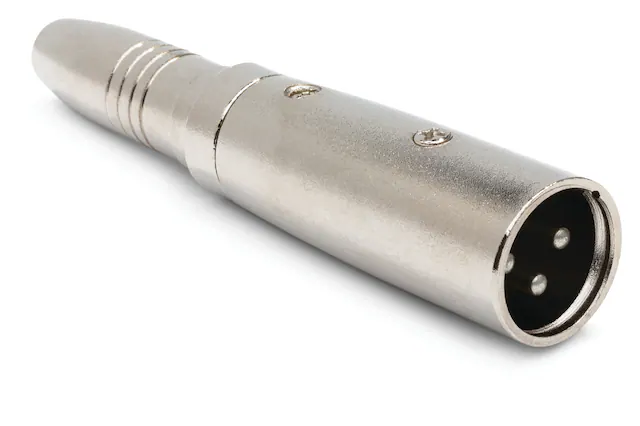 Front. HOSA - Adapter 1/4-Inch TRS to XLR3M Balanced Audio Connection XLR Male Interface.