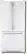 Front Standard. LG - 19.7 Cu. Ft. Side-by-Side Refrigerator with Bottom-Mount Freezer - Smooth White.