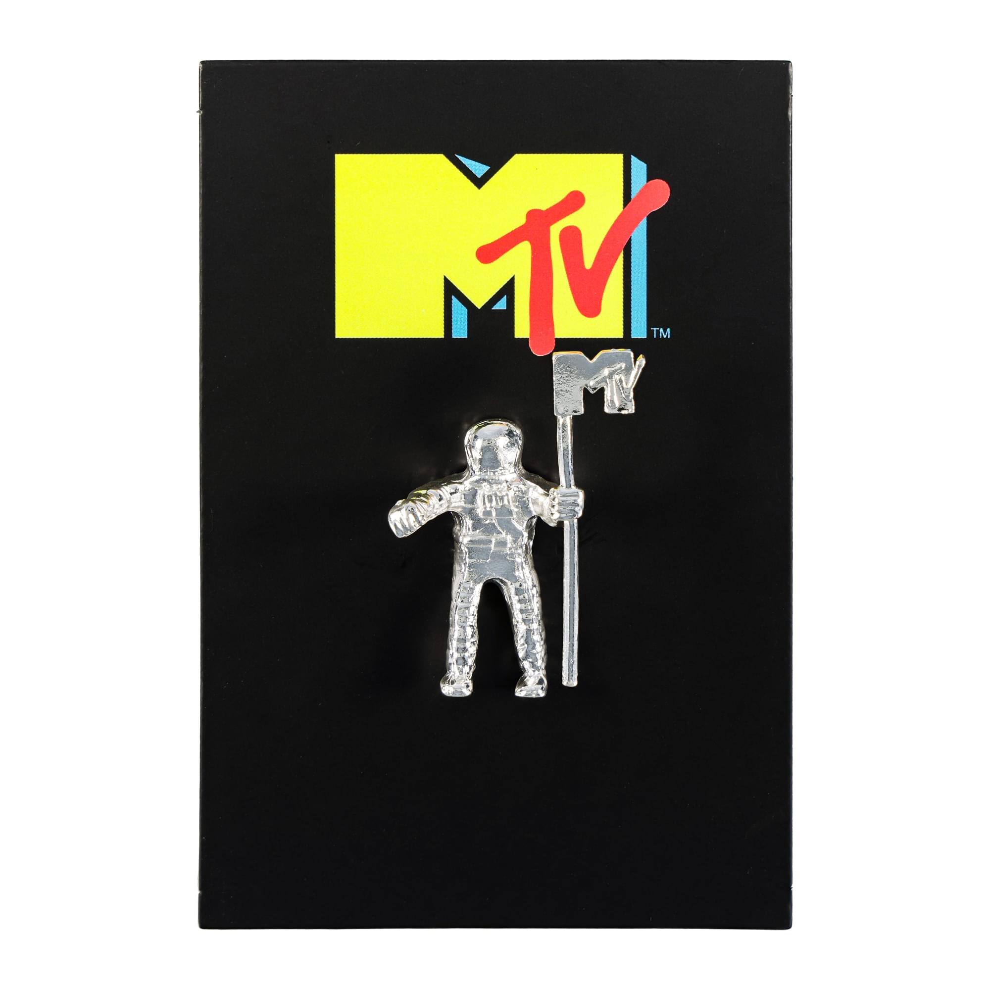 Alt View 1. SalesOne LLC - MTV Moon Man 3D Metal Collector's Pin - Silver.