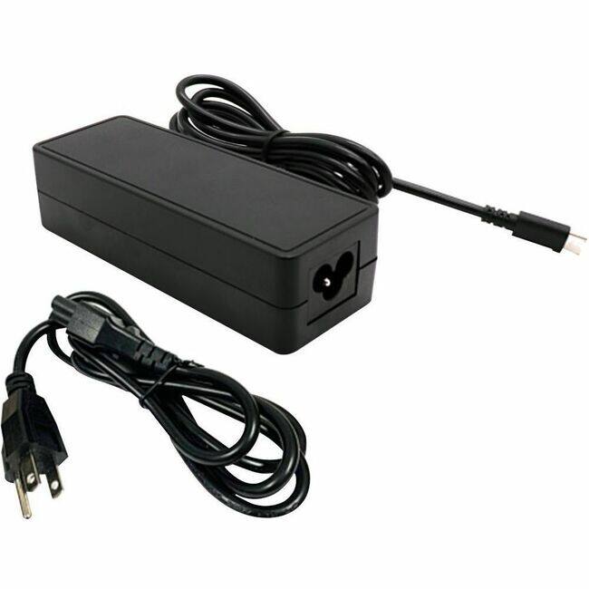 Front. BTI Battery Tech - BTI 130W USB TYPE-C AC ADAPTER FOR DELL LATITUDE 5310, 5320, 5410, 5411, 5420, 5 - Black.