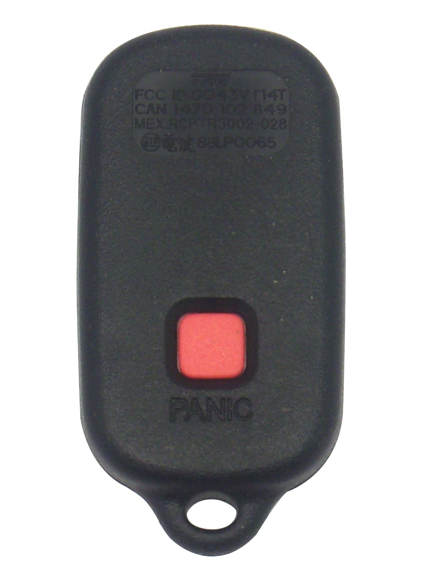 FCC ID: GO43VT14T  
CAN: 1470 102 349  
MEX: RCPTR3002 028  
S8LP0065  
PANIC