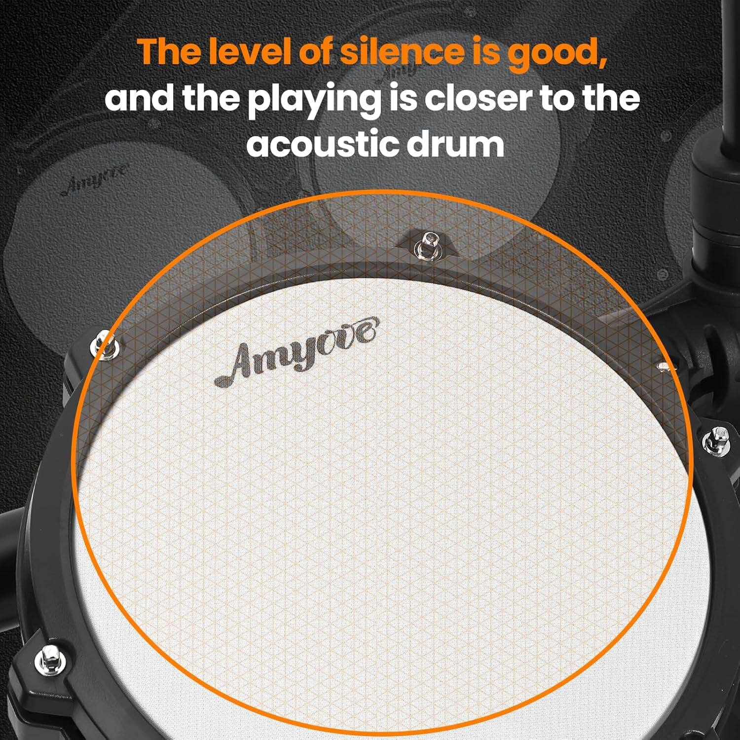 The level of silence is good, and the playing is closer to the acoustic drum.