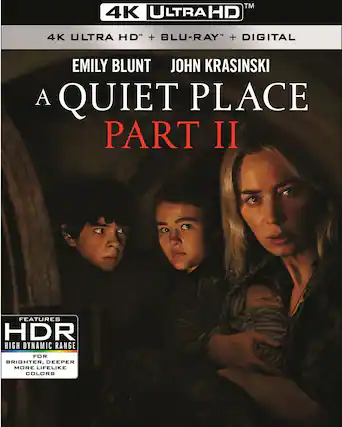 Front. A Quiet Place, Part II - 4K Blu-Ray.