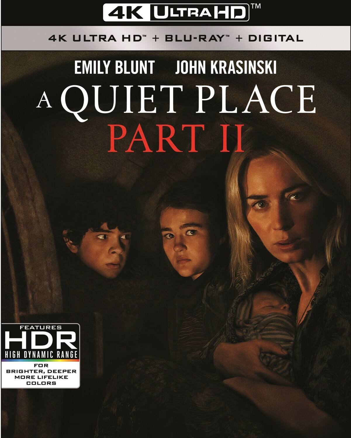 Front. A Quiet Place, Part II   - 4K Blu-Ray.