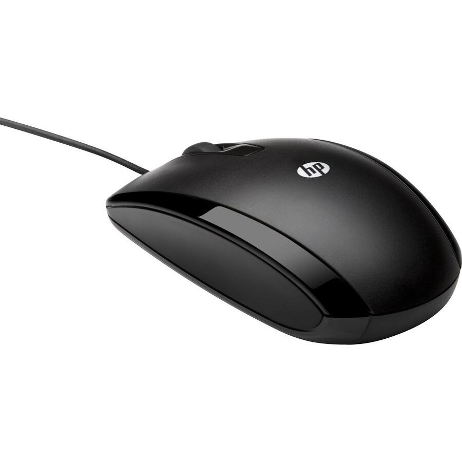 Alt View 1. HP - HP X500 Wired Mouse - Optical - Cable - USB - Scroll Wheel - 3 Button(s) - Symmetrical - Unknown.