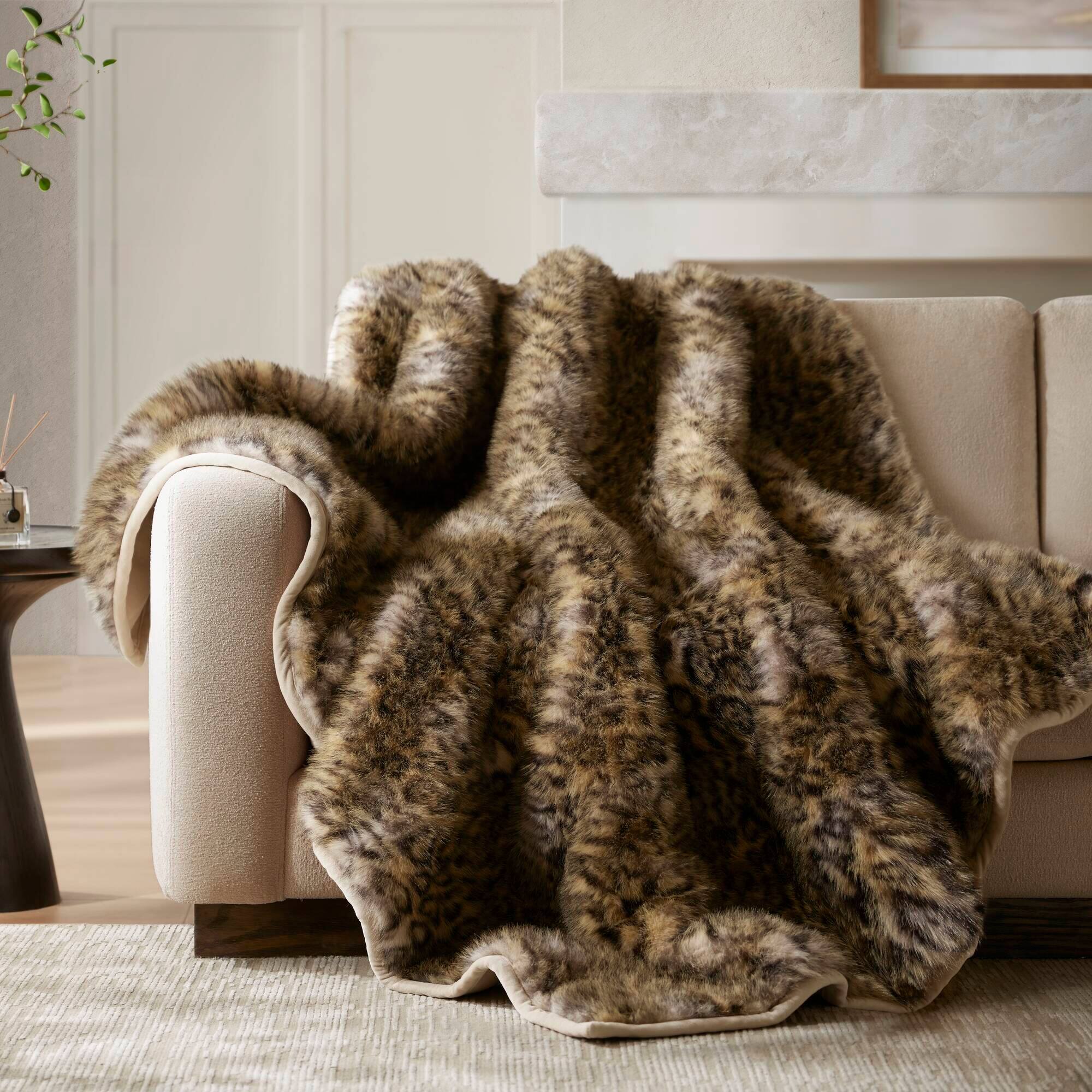 Gracie Mills Animal Print Faux Fur Throw Blanket Leopard - Best Buy