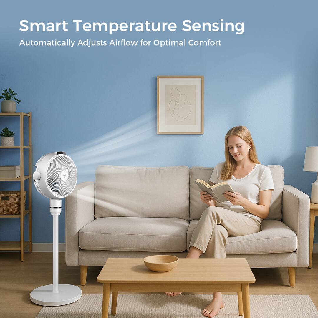 Smart Temperature Sensing  
Automatically Adjusts Airflow for Optimal Comfort