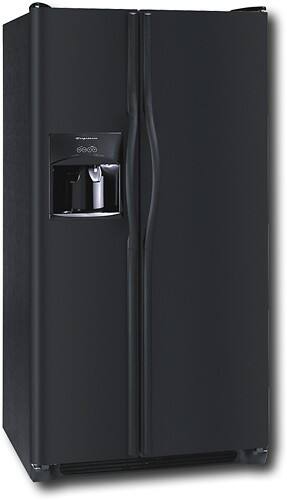 Angle Standard. Frigidaire - 26.0 Cu. Ft. Side-by-Side Refrigerator with Thru-the-Door Ice and Water - Black.