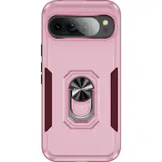 Front. SaharaCase - Raider Series Heavy-Duty Case for Google Pixel 9 Pro XL - Desert Rose.
