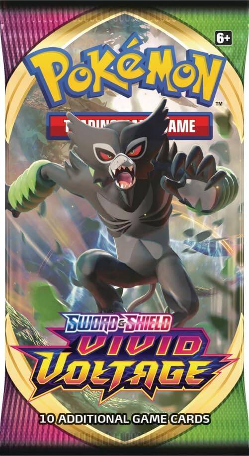 6+ Pokémon™ Trading Card Game  
Sword & Shield  
Vivid Voltage  
10 Additional Game Cards