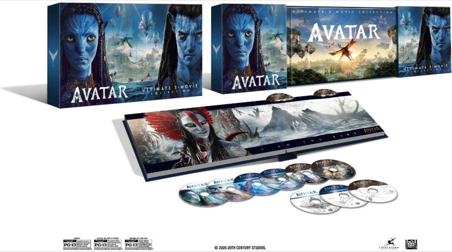 Front. Avatar: Ultimate 3-Movie Edition   - 4K Blu-Ray.