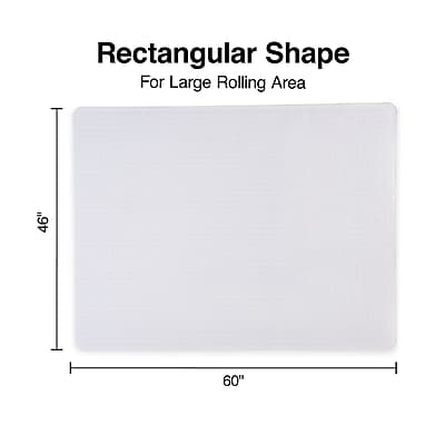 Rectangular Shape  
For Large Rolling Area  

46" x 60"