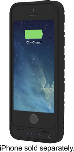 Front. Incipio - offGRID External Battery Case for Apple® iPhone® 5 - Black.