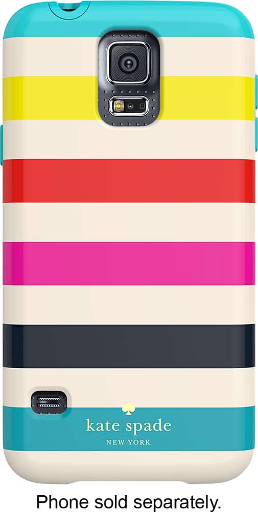 Alt View 1. kate spade new york - Candy Stripe Hybrid Hard Shell Case for Samsung Galaxy S 5 Cell Phones - Multi-color.