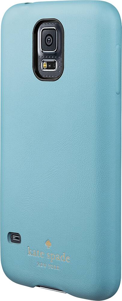 Front. kate spade new york - Wrapped Case for Samsung Galaxy S 5 Cell Phones - Blue.
