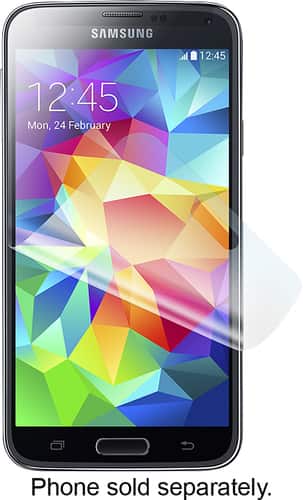 Incipio - PLEX Antiglare & Antifingerprint Screen Protectors for Samsung Galaxy S 5 Cell Phones (2-Pack) - Clear - Angle