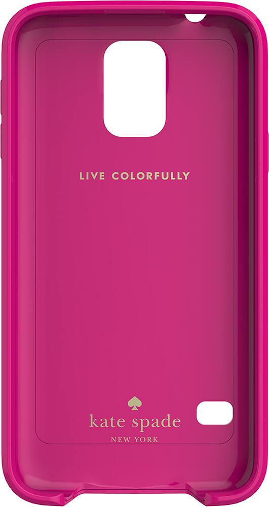 Alt View 3. kate spade new york - Candy Stripe Hybrid Hard Shell Case for Samsung Galaxy S 5 Cell Phones - Cream/Black.