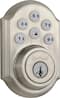 Kwikset - 910 SmartCode Touchpad Electronic Deadbolt Lock - Satin Nickel-Front_Standard