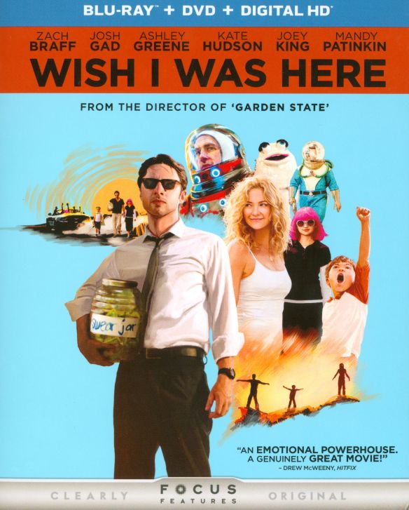  Wish I Was Here [2 Discs] [Includes Digital Copy] [UltraViolet] [Blu-ray/DVD] [2014]