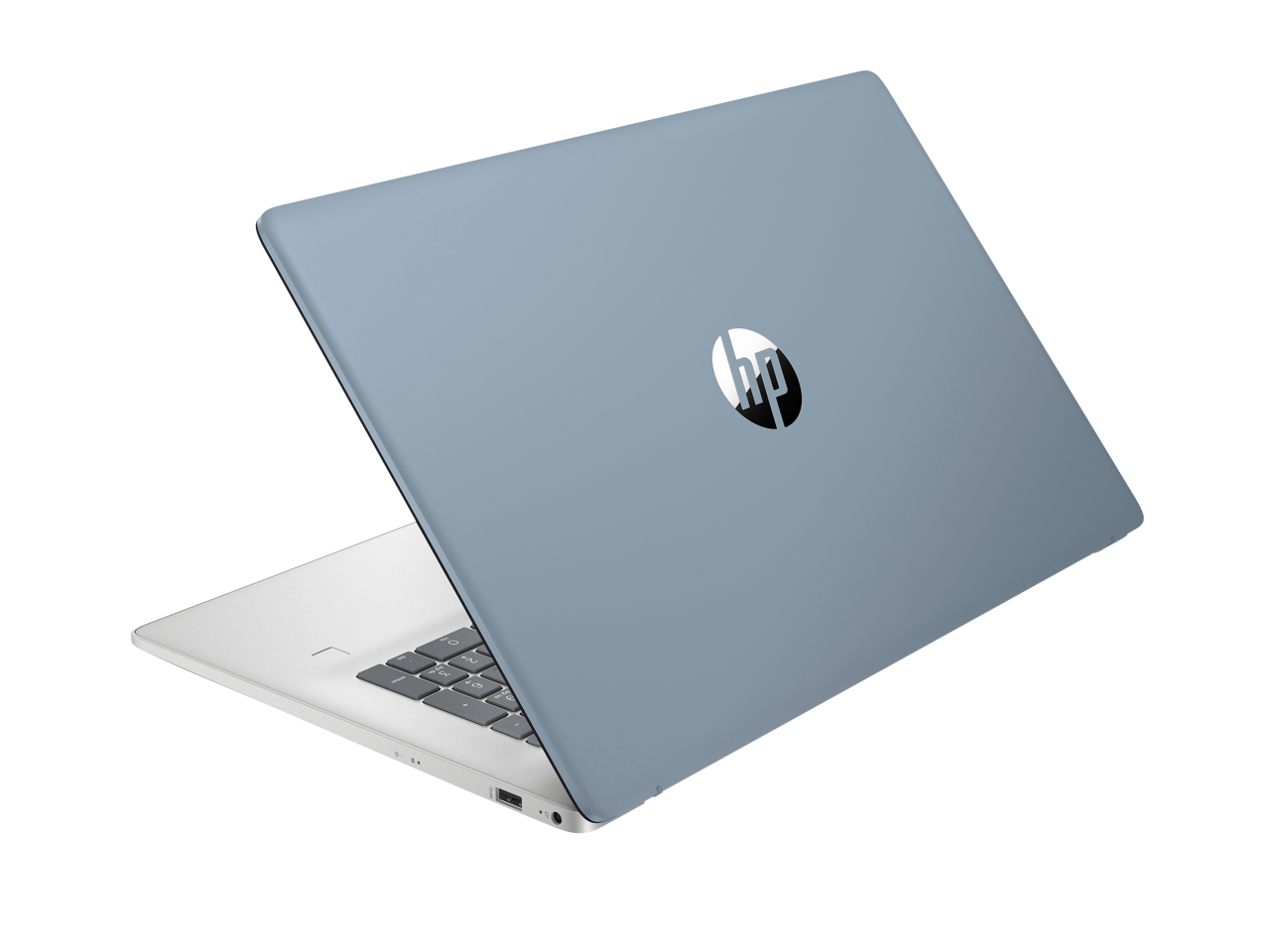 Alt View 3. HP - Refurbished HP 17-cn3142ds 17.3" Touchscreen Laptop, Intel N100, 4GB, 128GB, Windows 11 Home in S-Mode, Moonlight Blue.