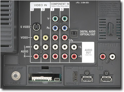 Televisión LCD Sony BRAVIA de 37 HDTV con Bocinas Incorporadas 5.1