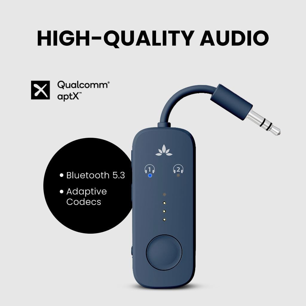 HIGH-QUALITY AUDIO

Qualcomm® aptX™

- Bluetooth 5.3
- Adaptive Codecs