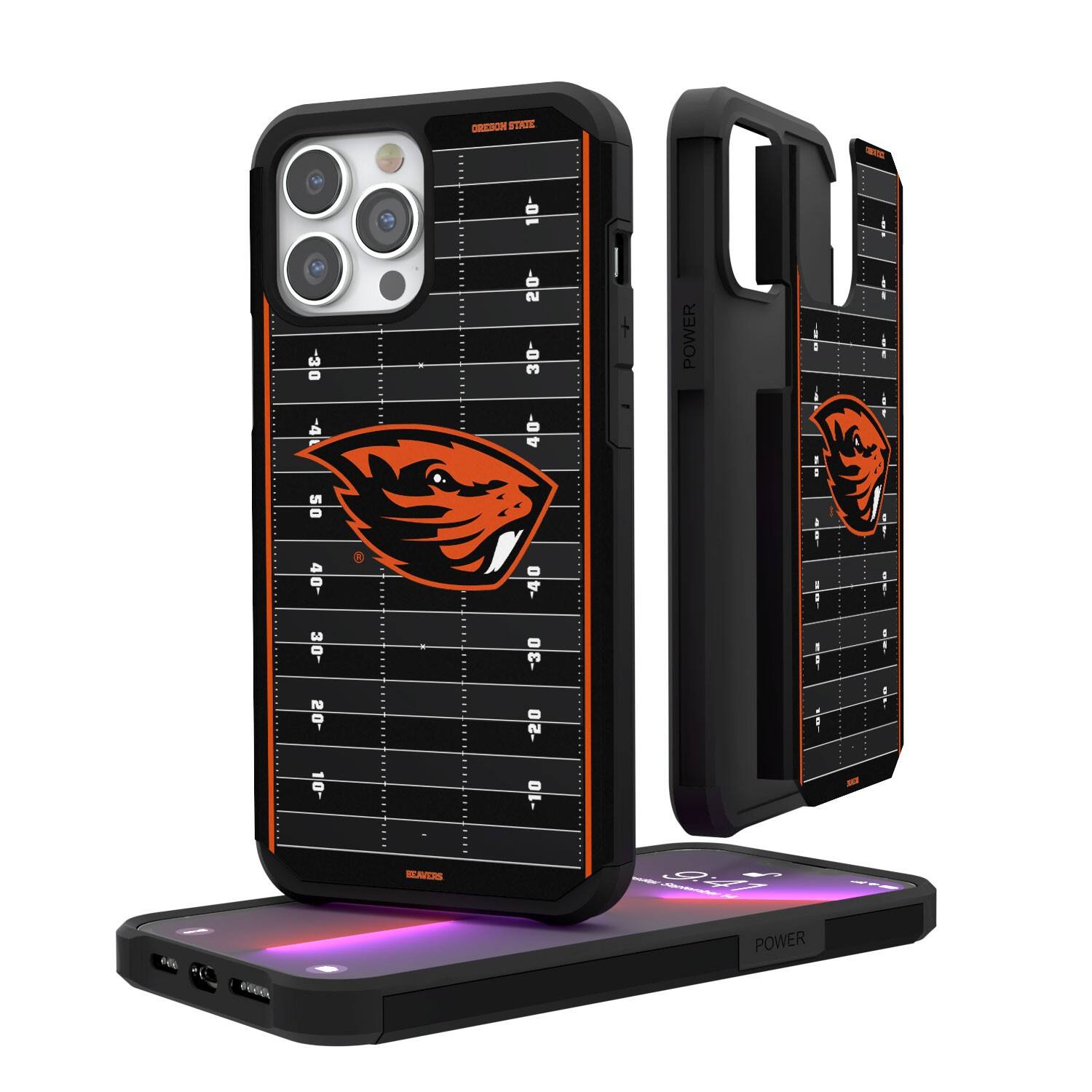 Keyscaper - NCAA - Oregon State Beavers Field iPhone Rugged Case - 14 Pro - Multicolor price history on PriceWatchPro