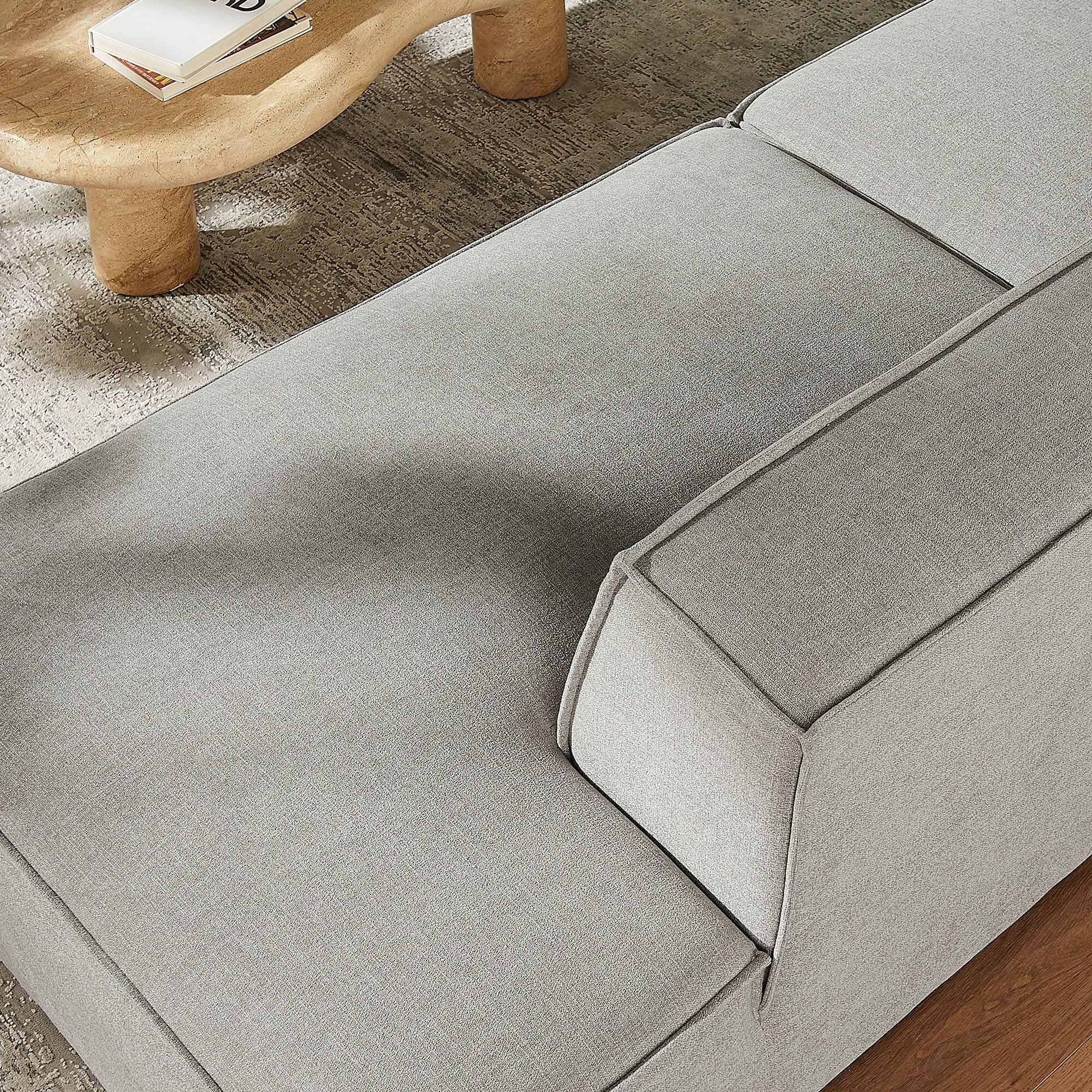 Alt View 9. Modway - Restore 2-Piece Performance Fabric Upholstered Modular Loveseat by Modway - Pewter.