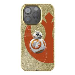 Keyscaper - Star Wars: The Force Awakens FactionTech Gold Bling Phone Case - Apple iPhone 15 - BB-8