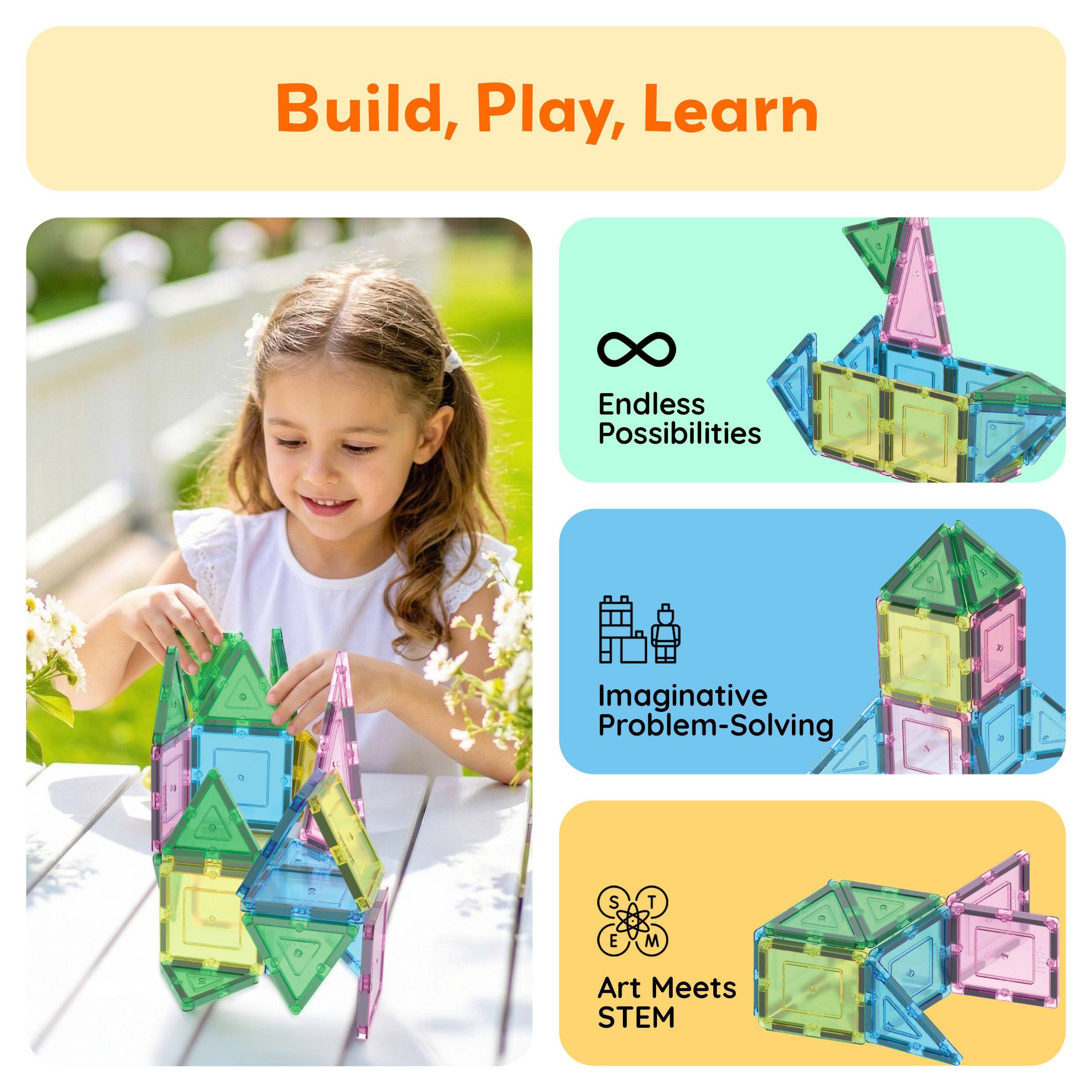 Build, Play, Learn

- Endless Possibilities
- Imaginative Problem-Solving
- Art Meets STEM