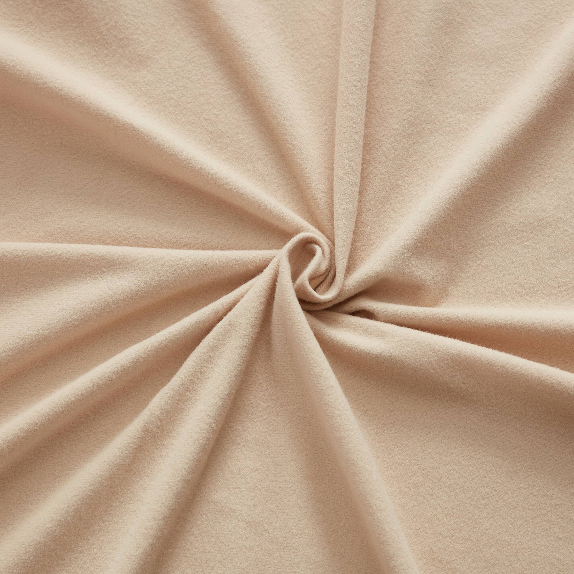 Back. Sweet Home Collection - Solid Cotton Flannel Sheets Warm and Cozy Extra Deep Pockets, Queen - Beige.