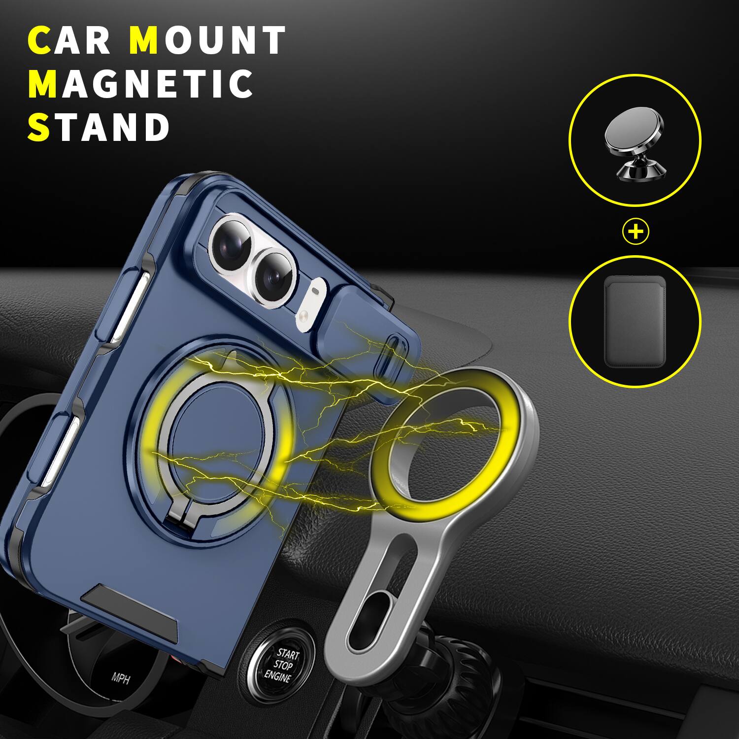 CAR MOUNT MAGNETIC STAND

MPH

START STOP ENGINE