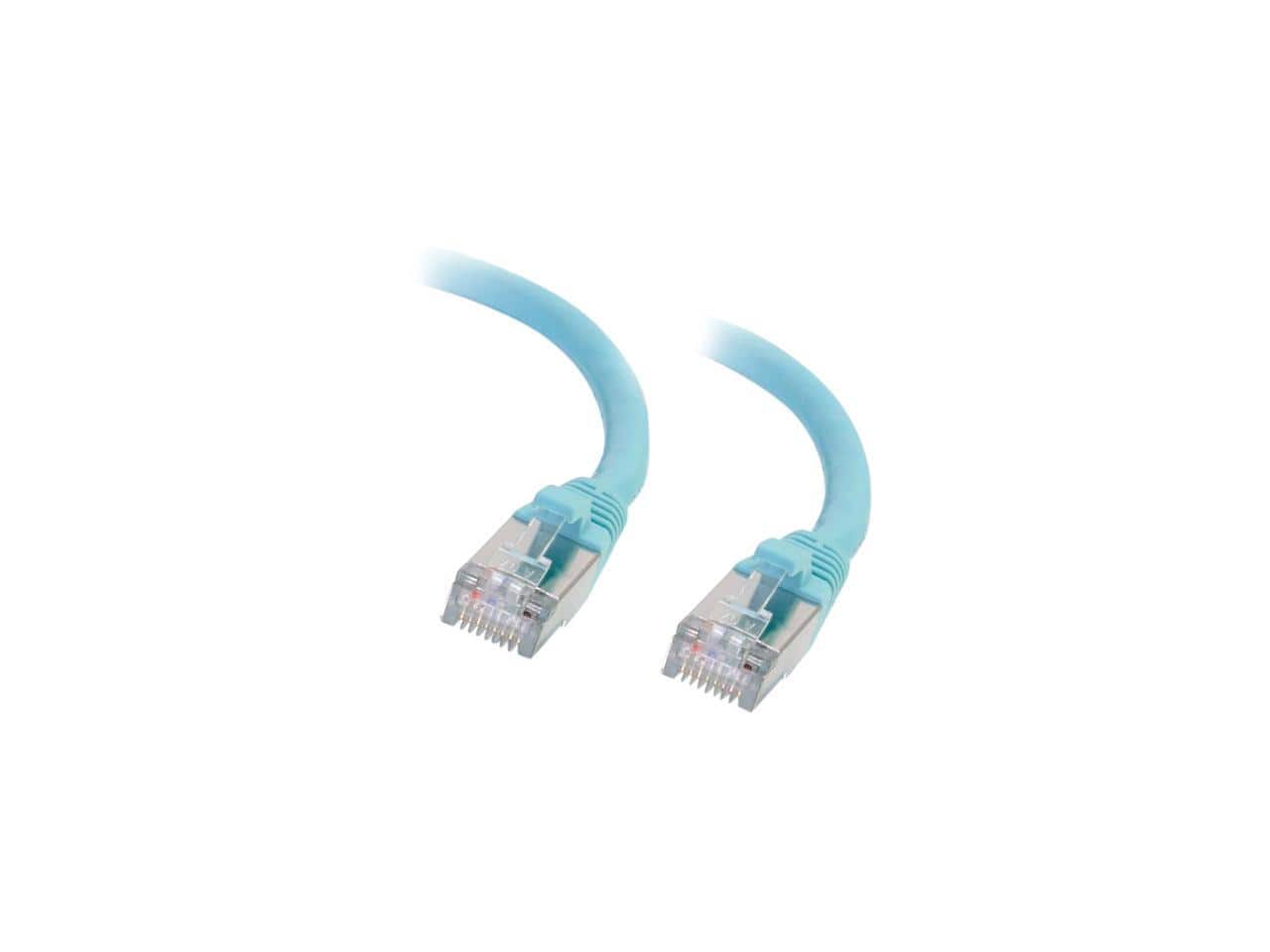 Cables to Go - C2G 8ft Cat6a Snagless Shielded (STP) Network Patch Cable, Aqua, RJ-45 Male, 10GBase-T price history on PriceWatchPro