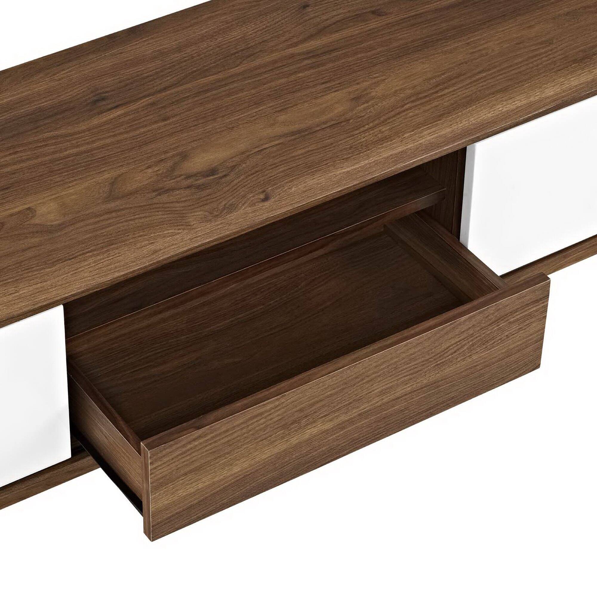 Alt View 1. Modway - Envision 59" TV Stand by Modway - Walnut White.