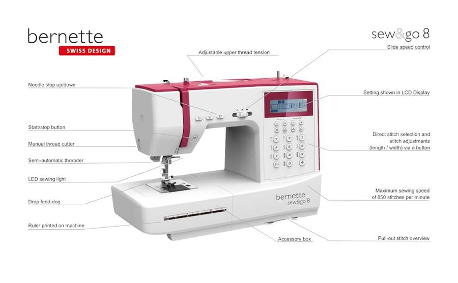 Sew Model Bernette sew & go 8 Sewing Machine - Best Buy
