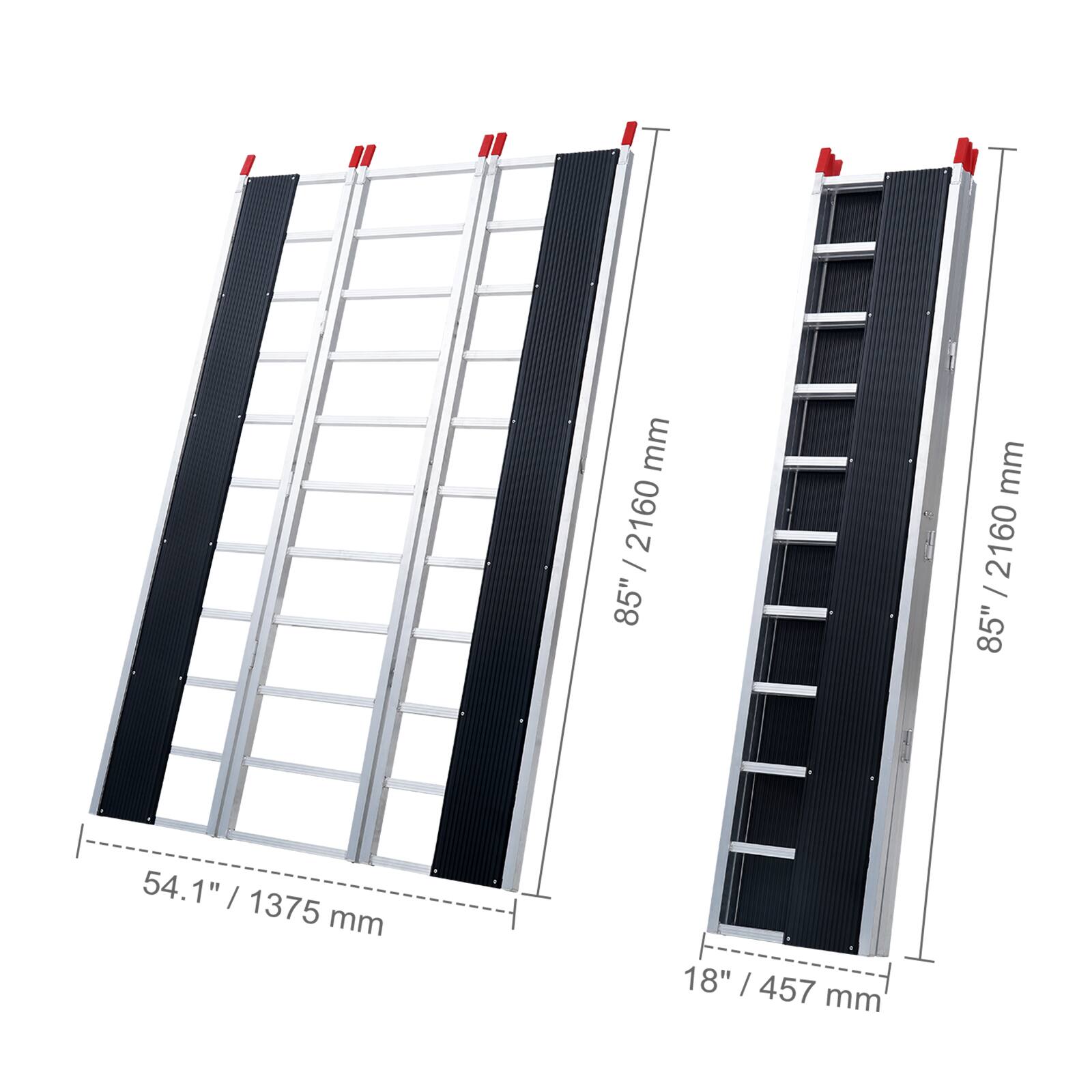 85" / 2160 mm  
54.1" / 1375 mm  
18" / 457 mm