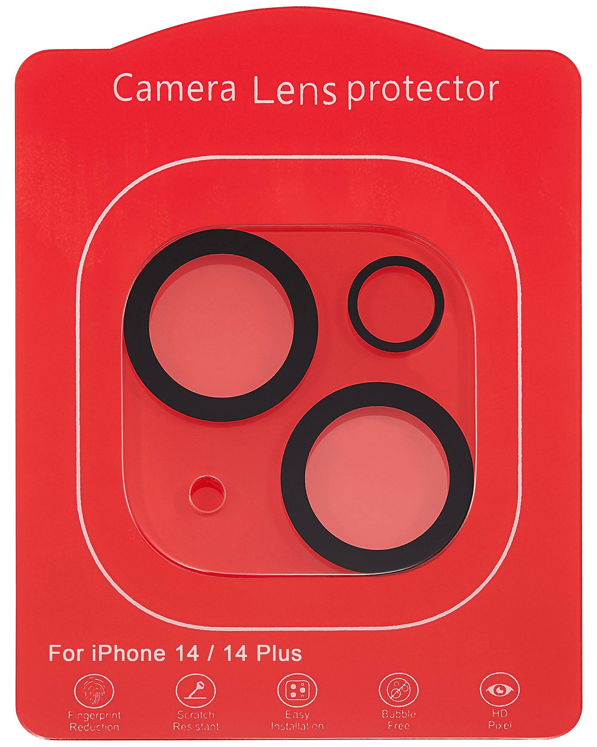 Camera Lens protector

For iPhone 14 / 14 Plus

- Fingerprint Reduction
- Scratch Resistant
- Easy Installation
- Bubble Free
- HD Pixels