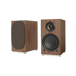 Triangle - AIO Twin Powered Bookshelf Speakers Pair - Brown Maple