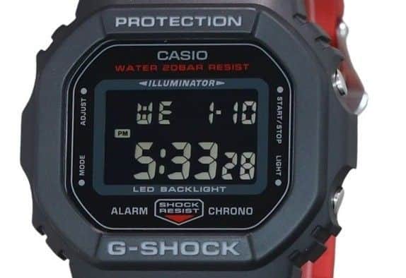 Casio G Shock Digital Resin Strap Quartz DW 5600UHR 1 200M Men's