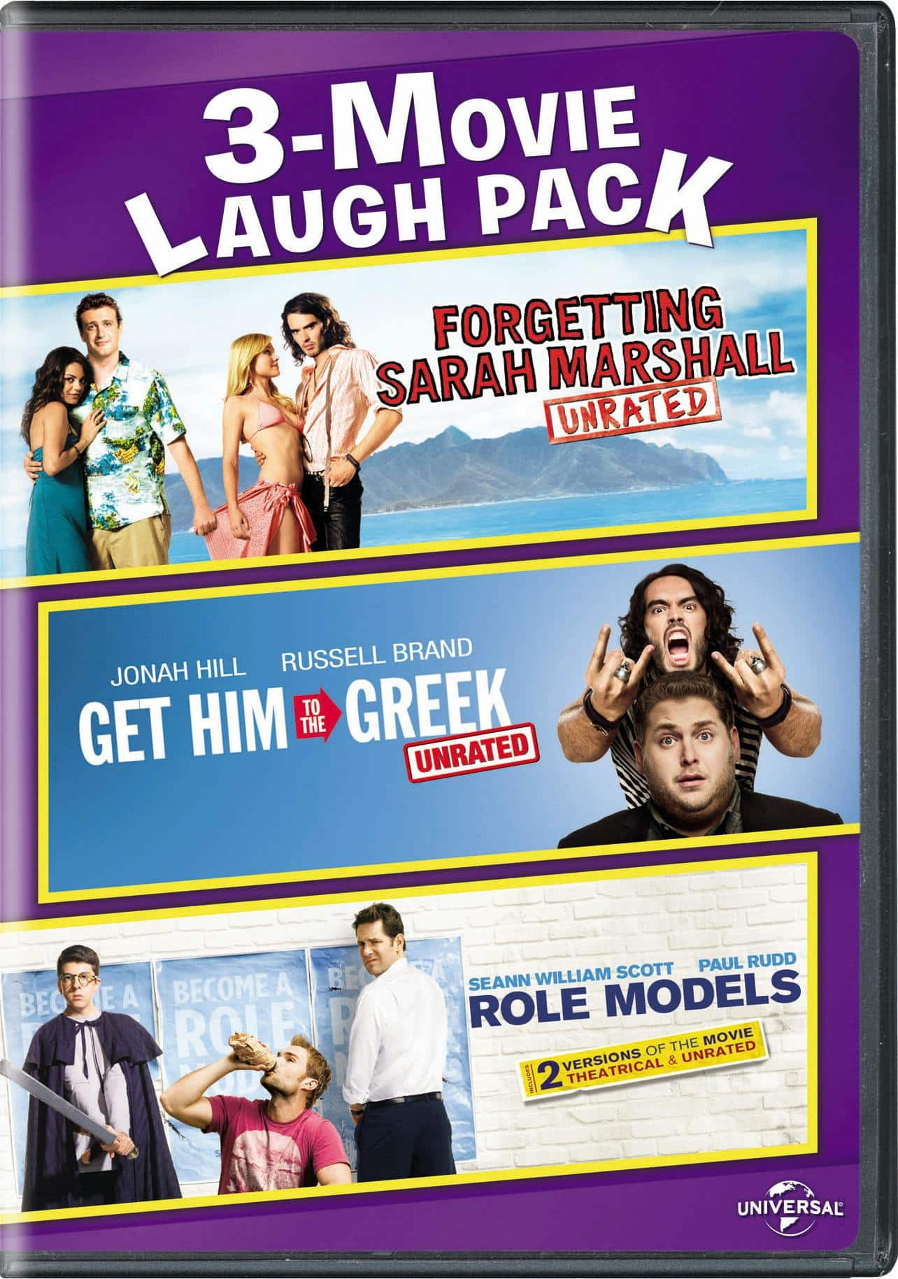 Front. Forgetting Sarah Marshall/Get Him to the Greek/Role Models (DVD Set) [DVD].