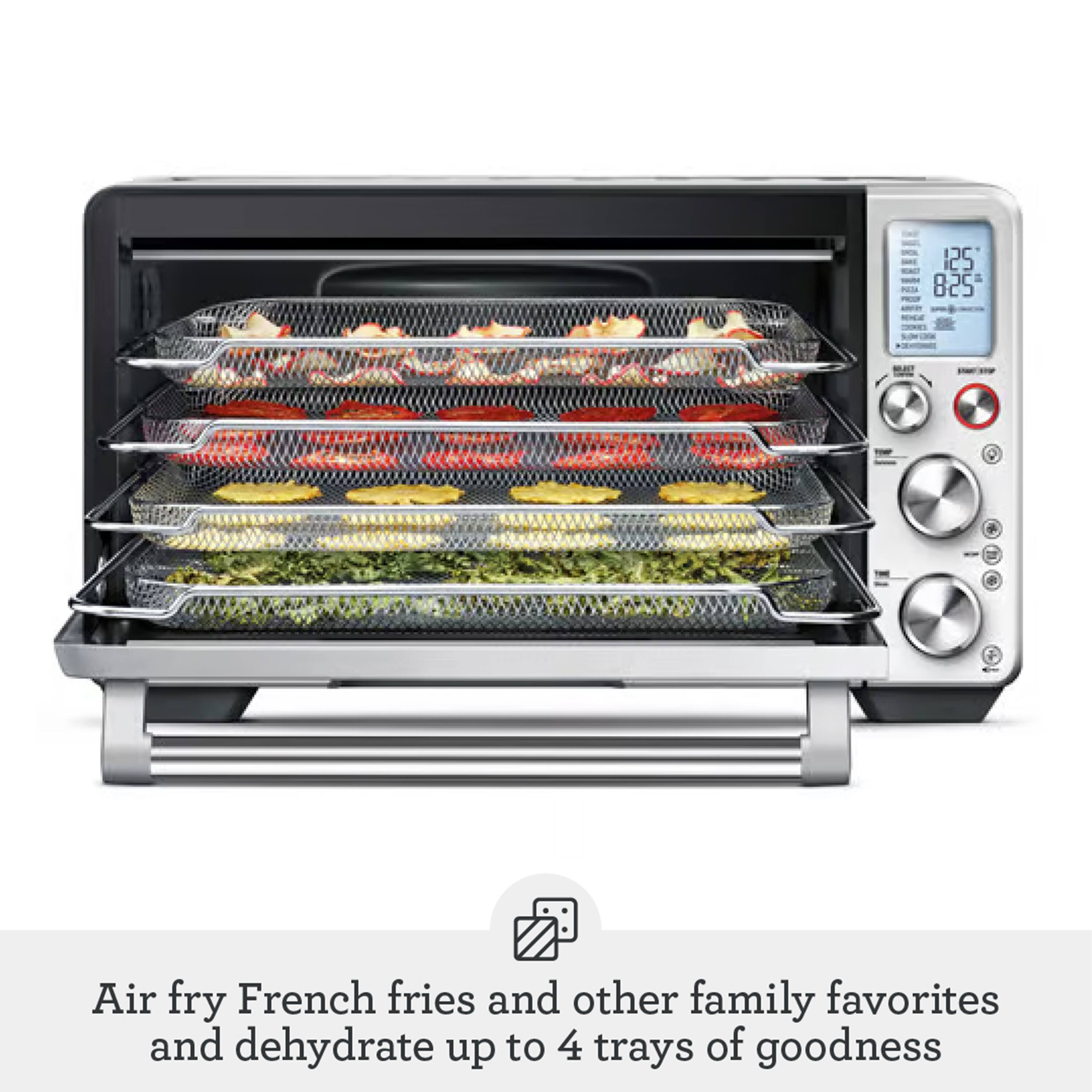 125 825 9 .  
Air fry French fries and other family favorites and dehydrate up to 4 trays of goodness