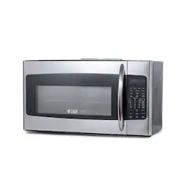 Commercial Chef - 1.7 Cu. Ft. Over-The-Range Convection Microwave Oven, 10 Power Levels, Air Fryer, 300 CFM Hood Fan - Black