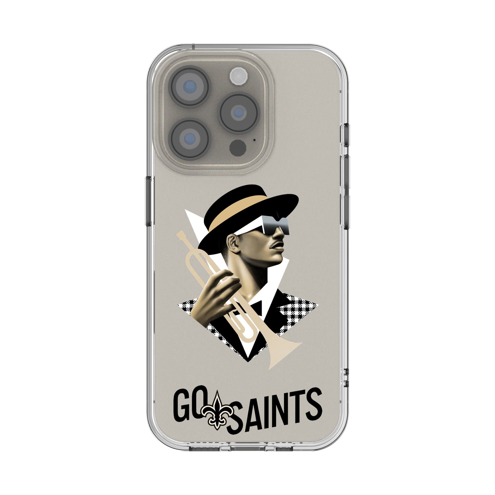 Keyscaper - NFL - New Orleans Saints iPhone Clear Case - 13 mini - Multicolor